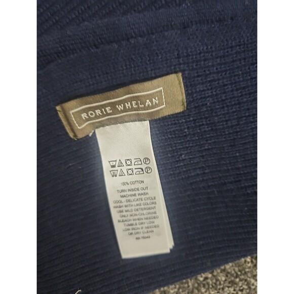 Rorie Whelan Navy Blue Scarf 68 Inch by 12 Inch Winter Sweater Scarf - Picture 5 of 5